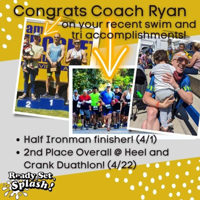 Our coaches aren't just great teachers, they're out there doing great things! #readysetsplash #swimbikerun #havethebesttime #enjoylife #blessed